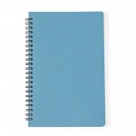 Notitieboekje met omslagen van tarweriet kleur blauw eerste weergave