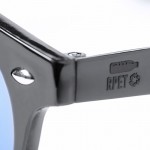rPET zonnebril met gespiegelde lenzen kleur zwart vijfde weergave