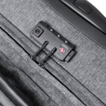 RPET-koffer, TSA-normen en met wielen kleur grijs zesde weergave