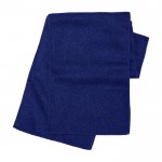 Sjaal van polyesterfleece kleur marineblauw eerste weergave