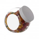 Middelgrote pot gevuld met Jelly Beans 900ml kleur wit tweede weergave