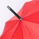 XL automatische paraplu met 8 panelen kleur rood vierde weergave