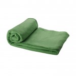 Reclame fleece deken met hoes kleur groen tweede weergave