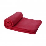 Reclame fleece deken met hoes kleur rood tweede weergave