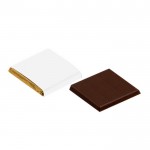 Chocoladerepen van pure chocolade in goud verpakt 5g kleur wit tweede weergave