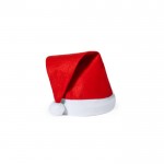 Rode en witte kerstman polyester hoed voor kinderen tweede weergave