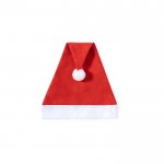 Rode en witte kerstman polyester hoed voor kinderen derde weergave
