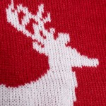 Rode en witte kerstontwerp acryl polyester sjaal vierde weergave