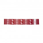 Rode en witte kerstontwerp acryl polyester sjaal vijfde weergave