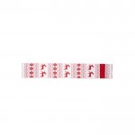 Rode en witte kerstontwerp acryl polyester sjaal zesde weergave