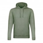 Unisex sweater van katoen en polyester 175 g/m2 MKT Landon kleur groen  negende weergave