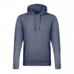 Unisex sweater van katoen en polyester 175 g/m2 MKT Landon kleur marineblauw  negende weergave
