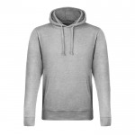 Unisex sweater van katoen en polyester 175 g/m2 MKT Landon kleur grijs  negende weergave