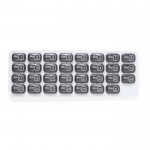 Maandpillendoosje in de vorm van een computertoetsenbord met 31 cellen kleur grijs  negende weergave