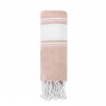 Katoenen handdoek pareo met details aan beide uiteinden 180g/m2 kleur naturel  negende weergave