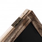 Schildersezel met dubbelzijdige en opvouwbare houten rand kleur hout derde weergave