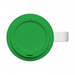 Koffiemok 360º bedrukt met handvat kleur groen tweede weergave