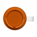 Koffiemok 360º bedrukt met handvat kleur oranje tweede weergave