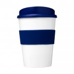 Koffiemok 360º bedrukt met siliconen kleur blauw vooraanzicht