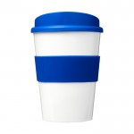 Koffiemok 360º bedrukt met siliconen kleur koningsblauw vooraanzicht