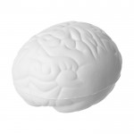 Hersenvormige anti-stressbal kleur wit