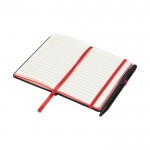 Notitieboekje met kleur en pen kleur rood tweede weergave