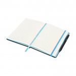 Promotie notitieboekje met kleur details kleur lichtblauw tweede weergave