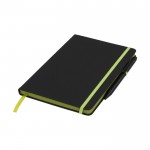Promotie notitieboekje met kleur details kleur limoen groen