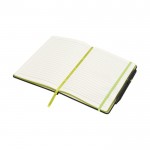 Promotie notitieboekje met kleur details kleur limoen groen tweede weergave