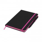 Promotie notitieboekje met kleur details kleur lichtroze