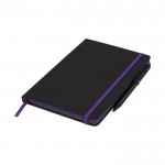 Promotie notitieboekje met kleur details kleur paars