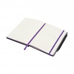 Promotie notitieboekje met kleur details kleur paars tweede weergave