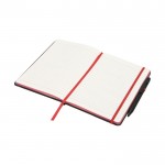 Promotie notitieboekje met kleur details kleur rood tweede weergave