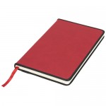 Notitieboek met modern design en PU-omslag kleur rood