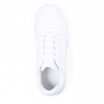 Witte polyester sneakers met bijpassende veters maat 45 kleur wit  negende weergave