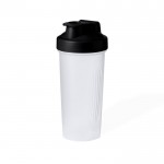 Transparante shaker met gekleurde schroefdop en filter 800ml kleur zwart  negende weergave