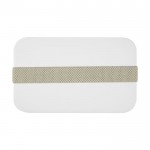 Exclusieve enkellaagse lunchbox kleur wit derde weergave