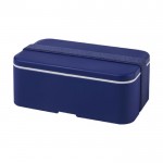 Exclusieve enkellaagse lunchbox kleur blauw