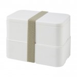 Lunchbox met twee bodems kleur wit