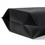 Gerecycled non woven tas met opdruk kleur zwart derde weergave