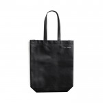 Gerecycled non woven tas met logo kleur zwart
