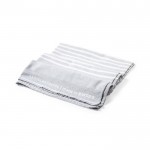 Handdoek van gerecycled katoen en polyester kleur grijs eerste weergave