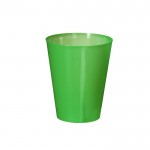 Herbruikbaar glas in diverse kleuren met transparant design 500ml kleur groen  negende weergave