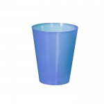 Herbruikbaar glas in diverse kleuren met transparant design 500ml kleur blauw  negende weergave