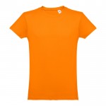 Bedrukte T-shirts van 100% katoen in de kleur oranje