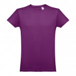 Bedrukte T-shirts van 100% katoen in de kleur paars