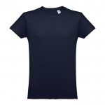 Bedrukte T-shirts van 100% katoen in de kleur marineblauw