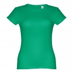 Katoenen T-shirts met logo voor vrouwen in de kleur groen