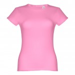 Katoenen T-shirts met logo voor vrouwen in de kleur lichtroze