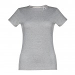 Getailleerde dames shirts met logo in de kleur grijs